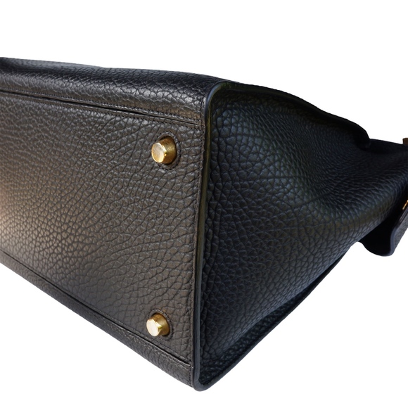 CELINE BULLHIDE LEATHER SMALL RING BAG - Picture 3 of 8